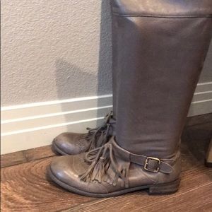 Anthropologie Lucky Penny riding boots